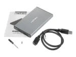 NATEC NKZ-1281 external enclosure RHINO GO for 2.5inch SATA USB 3.0 Grey