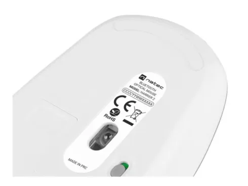 NATEC Wireless mouse Harrier 2 1600DPI Bluetooth 5.1 white-grey
