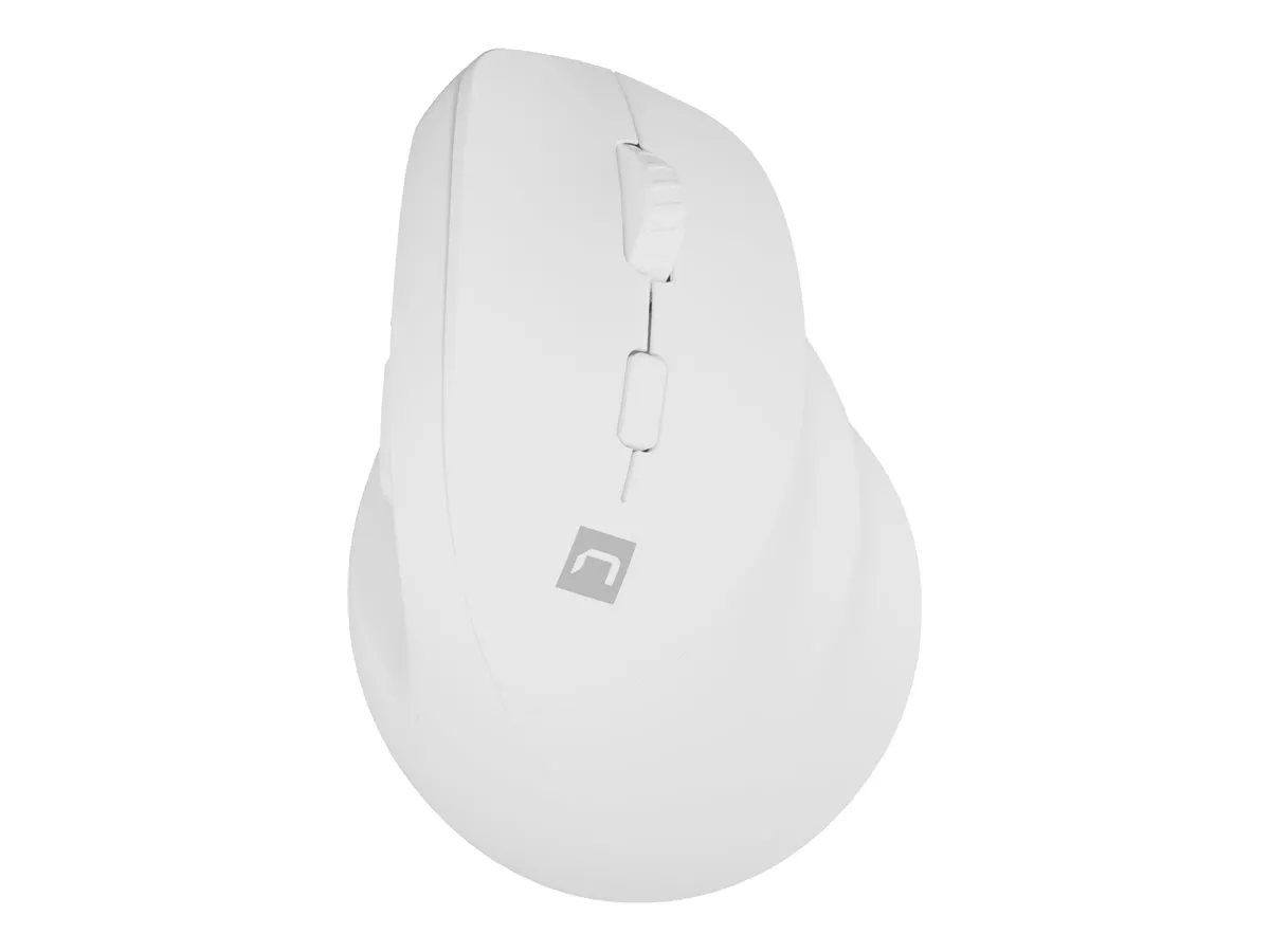 also-nmy-2257 NATEC Vertical mouse Crake 2 2400DPI wireless Bluetooth 5.0+2.4Ghz white