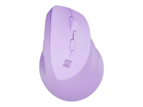 NATEC Vertical mouse Crake 2 2400DPI wireless Bluetooth 5.0+2.4Ghz pure lavender