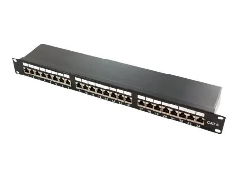 LOGILINK NP0061 – Patch Panel 19-mounting Cat.6A STP 24 ports black