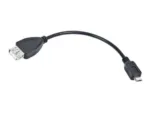 LANBERG usb micro-B M USB-A F 2.0 cable 0.15m OTG black