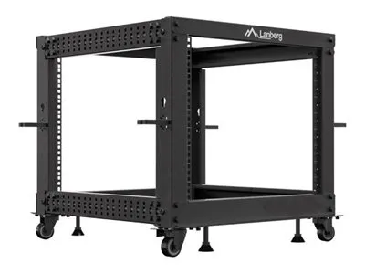 LANBERG Open rack 19inch 9U 600×600-1100 adjustable black