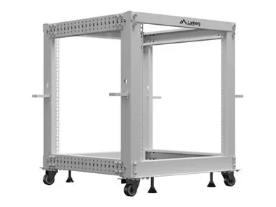 LANBERG Open rack 19inch 12U 600X600-1100 adjustable grey