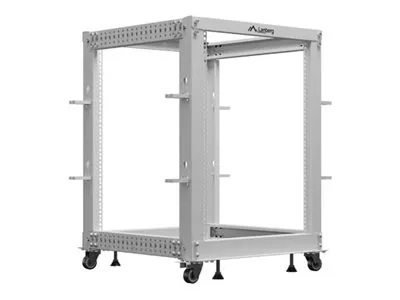 LANBERG Open rack 19inch 15U 600X600-1100 adjustable grey