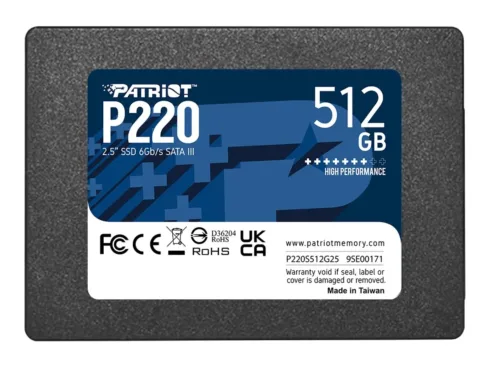 PATRIOT P220 SATA 3 512GB SSD 550/500MB/s