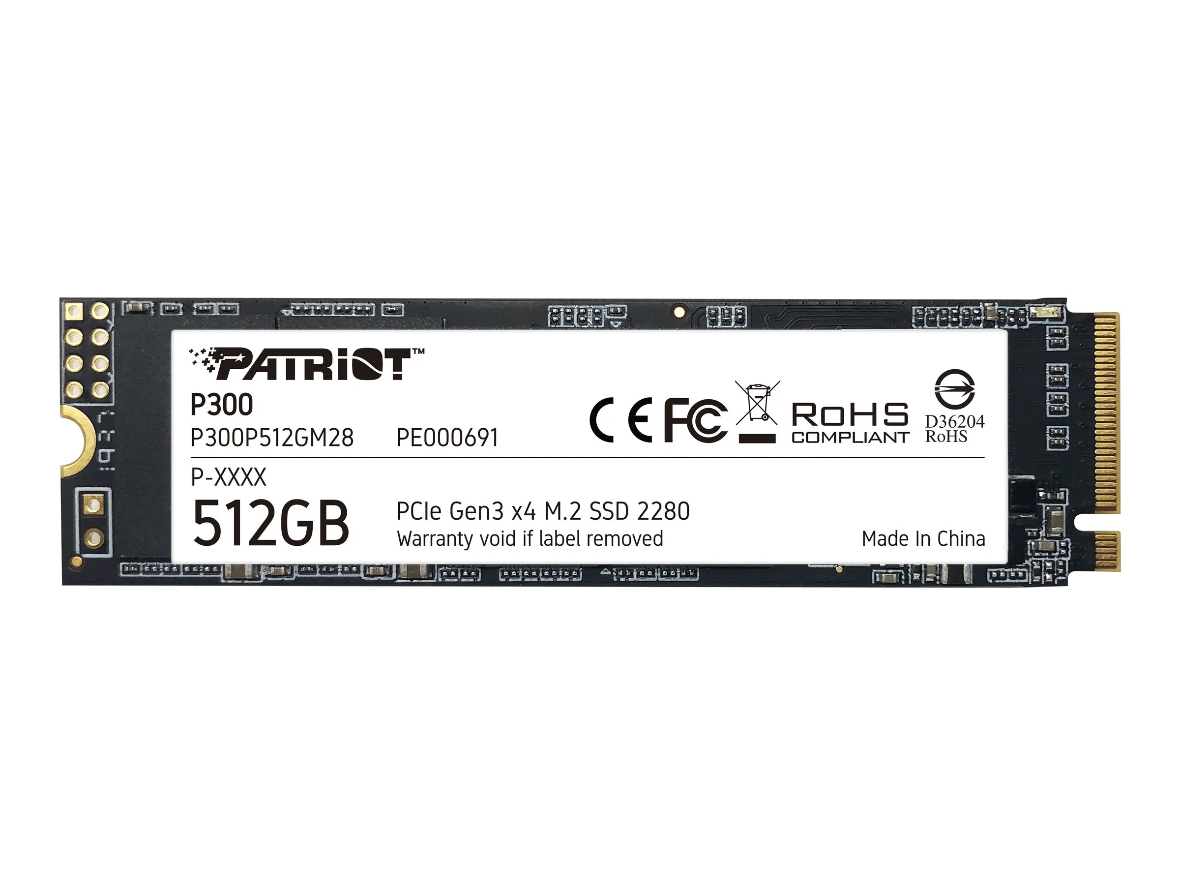 also-p300p512gm28 PATRIOT P300 512GB M2 2280 PCIe SSD