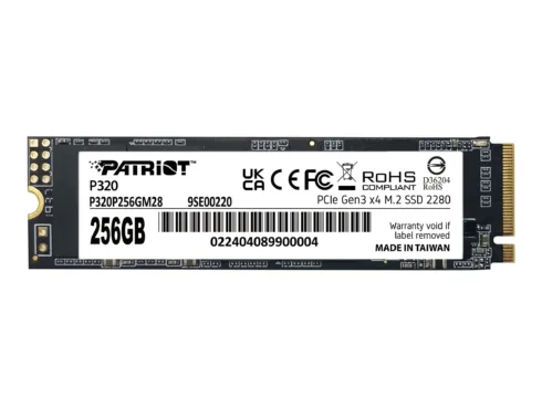 PATRIOT P320 256GB M.2 2280 PCIE SSD