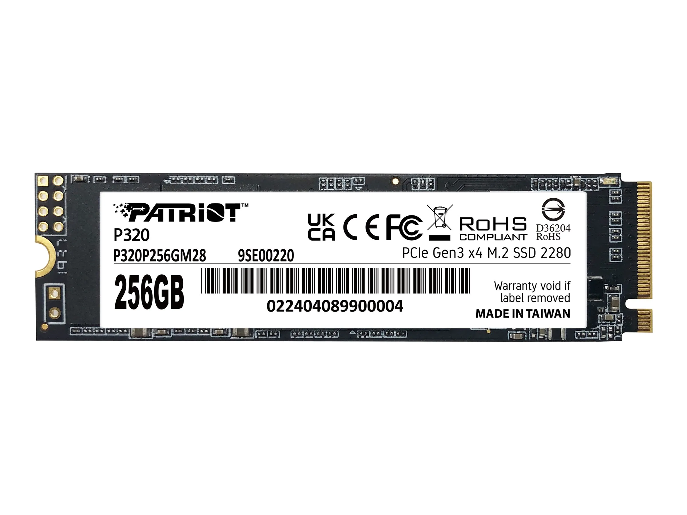 also-p320p256gm28 PATRIOT P320 256GB M.2 2280 PCIE SSD