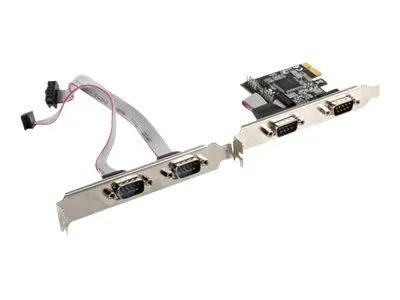 LANBERG PCE-DB9-004 PCI Express->COM 9PIN X4 + Low profile bracket