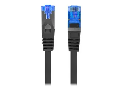 LANBERG Patchcord Cat.6A S/FTP LSZH CCA 0.25m black