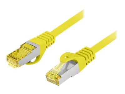 LANBERG Patchcord Cat.6A S/FTP LSZH CU 0.25m yellow