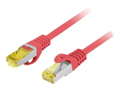 LANBERG Patchcord Cat.6A S/FTP LSZH CU 0.5m red