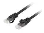 LANBERG Patchcord cat.6 UTP LSZH CU 0.25m black