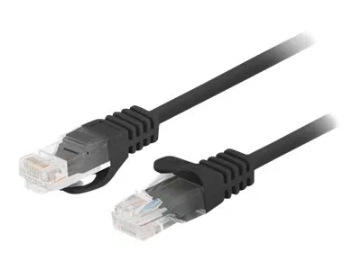 LANBERG Patchcord Cat.6 UTP 2m black 10-pack
