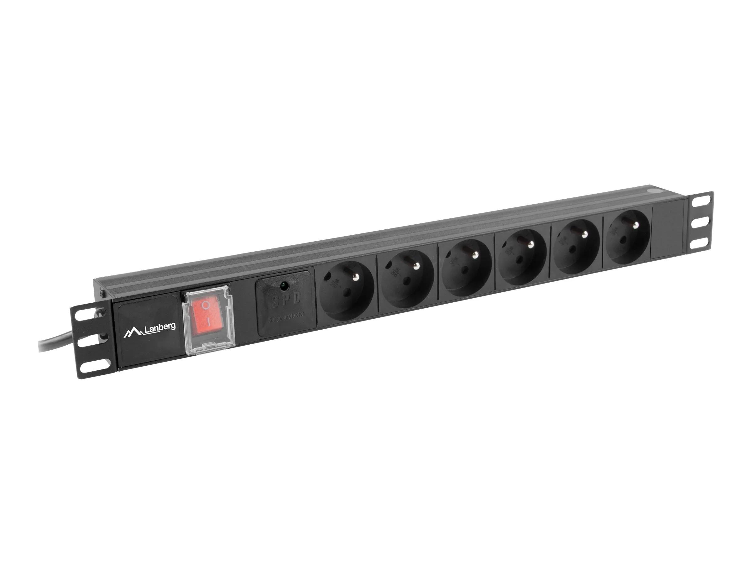 also-pdu-06e-0200-bk LANBERG rack PDU 19inch 1U 16A 6x French 2m black