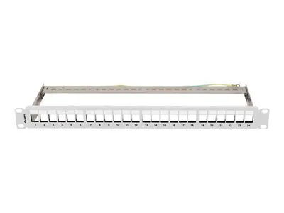 also-ppks-0924-s LANBERG Patch Panel Blank 24 Port 1U 19inch FTP For Keystone Modules Grey