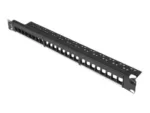 LANBERG PPKS-1024-B keystone Patch Panel 19inch 24 port 1U black