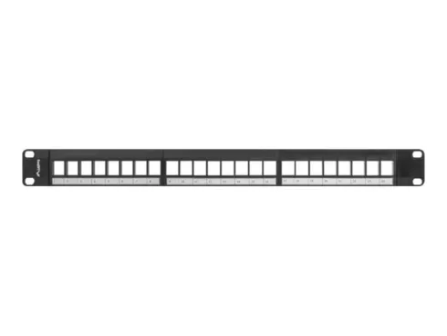 LANBERG PPKS-1024-B keystone Patch Panel 19inch 24 port 1U black