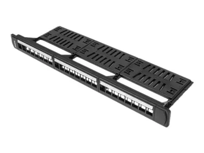also-ppks-1124-b LANBERG PPKS-1124-B keystone Patch Panel 19inch with organizer 24 port 1U black