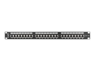 also-pps5-1024-b LANBERG PPS5-1024-B Patch Panel 24 port 1U cat. 5e shielded black
