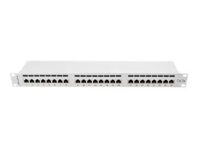 LANBERG PPS5-1024-S Patch Panel 24 port 1U cat. 5e shielded grey