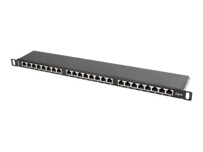 LANBERG PPS6-0024-B Patch Panel 24 port 0.5U cat. 6 shielded black