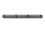 LANBERG PPS6-1024-B Patch Panel 24 port 1U cat. 6 shielded black