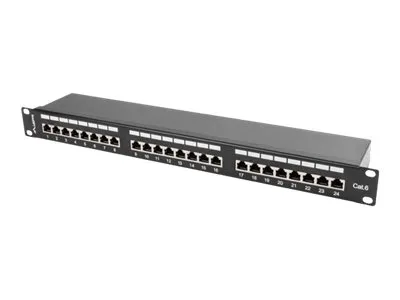 LANBERG PPS6-1024-B Patch Panel 24 port 1U cat. 6 shielded black