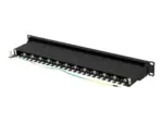 LANBERG patch panel 24 port 1U cat.7 FTP black