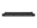 LANBERG patch panel 24 port 1U cat.7 FTP black