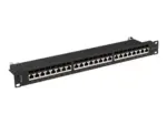 LANBERG patch panel 24 port 1U cat.7 FTP black