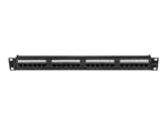 LANBERG patch panel 24 port 1U cat.6A UTP black