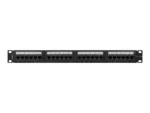 LANBERG patch panel 24 port 1U cat.6A UTP black