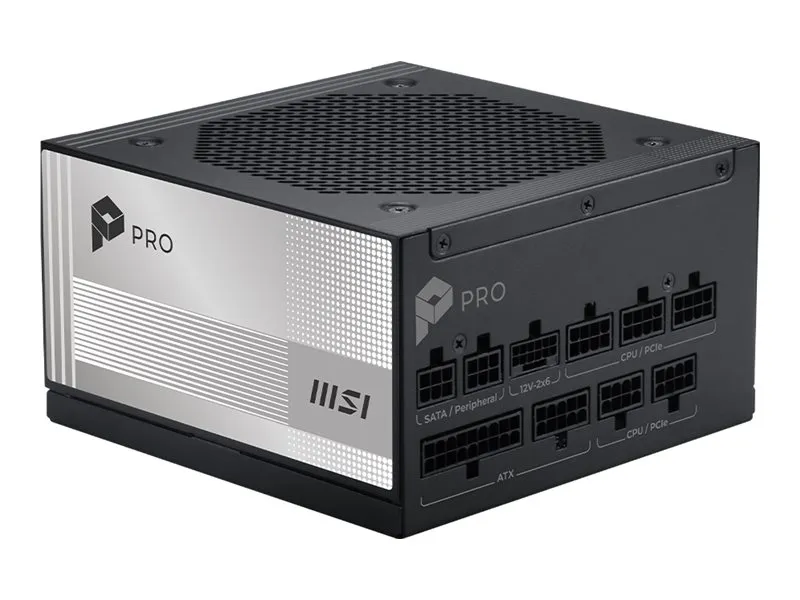 also-pro-a850pl-pcie5 MSI PRO A850PL PCIE5 850W PLATINUM POWER SUPPLY