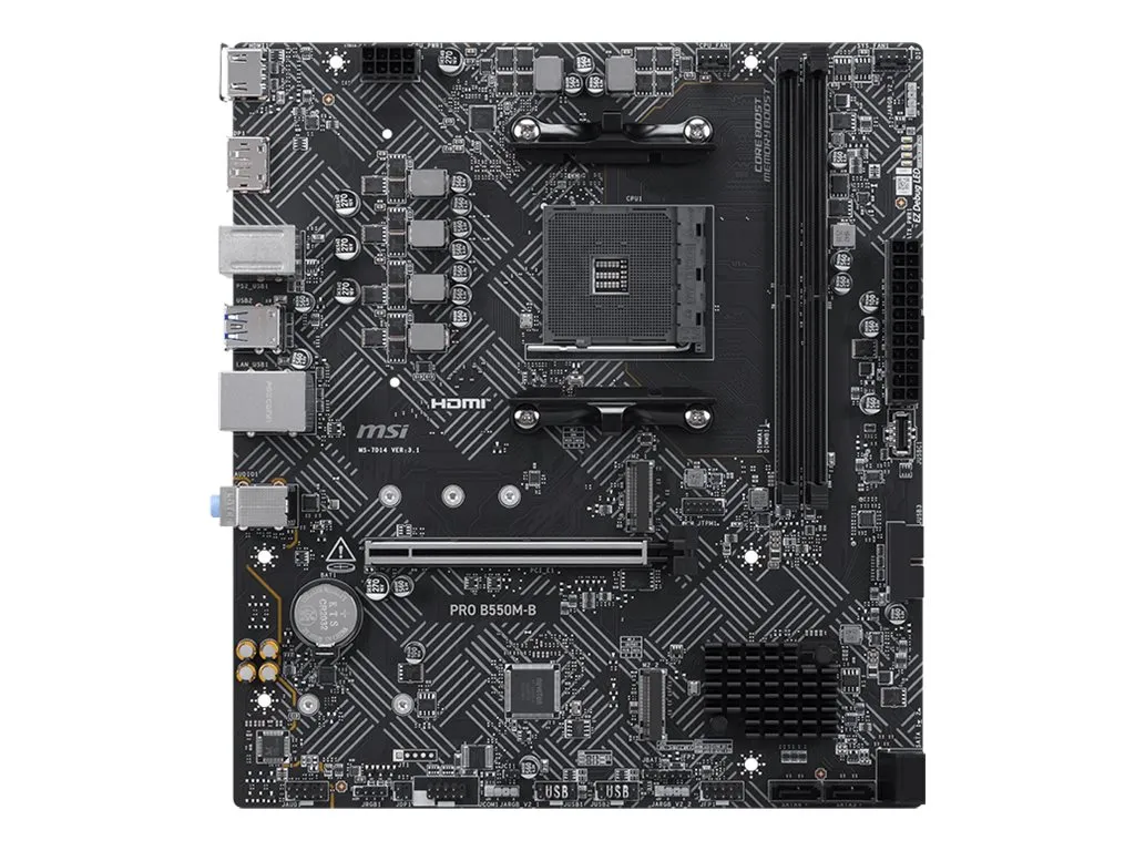 also-pro-b550m-b MSI PRO B550M-B AM4 1xHDMI 1xDP