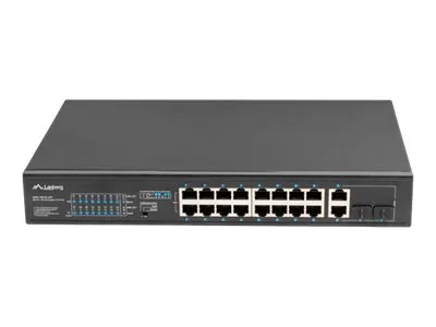 LANBERG RSFE-16P-2C-250 Switch 16x 100Mb PoE+/2x Combo Gigabit 250W unmanaged