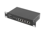 LANBERG switch PoE 19inch 6-port 100MB 4 ports PoE 30W/port max 60W DSP3-0105-60W unmanaged