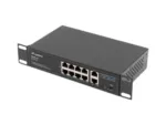 LANBERG switch PoE 19inch 10-port 100MB 8 ports PoE 30W/port max 120w RSFE-8P-2GE unmanaged