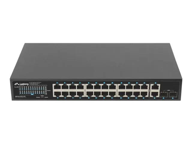 also-rsge-24p-2ge-2s-250 LANBERG switch PoE+ rack 19inch 24x 1GB 2x SFP 250W RSGE-24P-2GE-2S-250 unmanaged