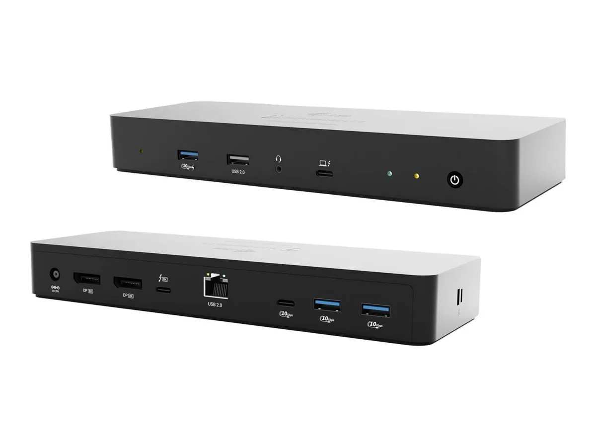 also-tb4intgdual4kdocpd I-TEC Thunderbolt 4 Intelligent Dual Display DS 1x TB4 2x DP 1x GLAN 1x USB-C Gen2 3x USB-A Gen2 1x USB 2.0 1x Audio/Mic PD 90W KL