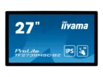 IIYAMA TF2738MSC-B2 A 27inch Touchpanel 1080p IPS 500cd 10touch points CA VGA HDMIx1 DPx1 speakers 2x1W open frame black