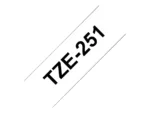 BROTHER TZE251 tape cassette 24mm8m white/black P-touch 300/500/2400series