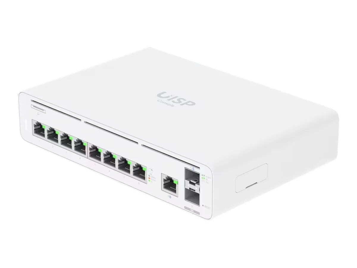 also-uisp-console UBIQUITI UISP-Console-EU Controler Switch Gateway 2x 10G SFP+ 9x GbE RJ45