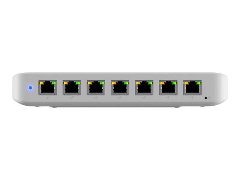 also-usw-ultra-210w UBIQUITI UniFi Switch Ultra 210W / 8 Port / Layer 2 / 1 PoE++ input / 7 PoE/PoE+ output / USW-Ultra-210W