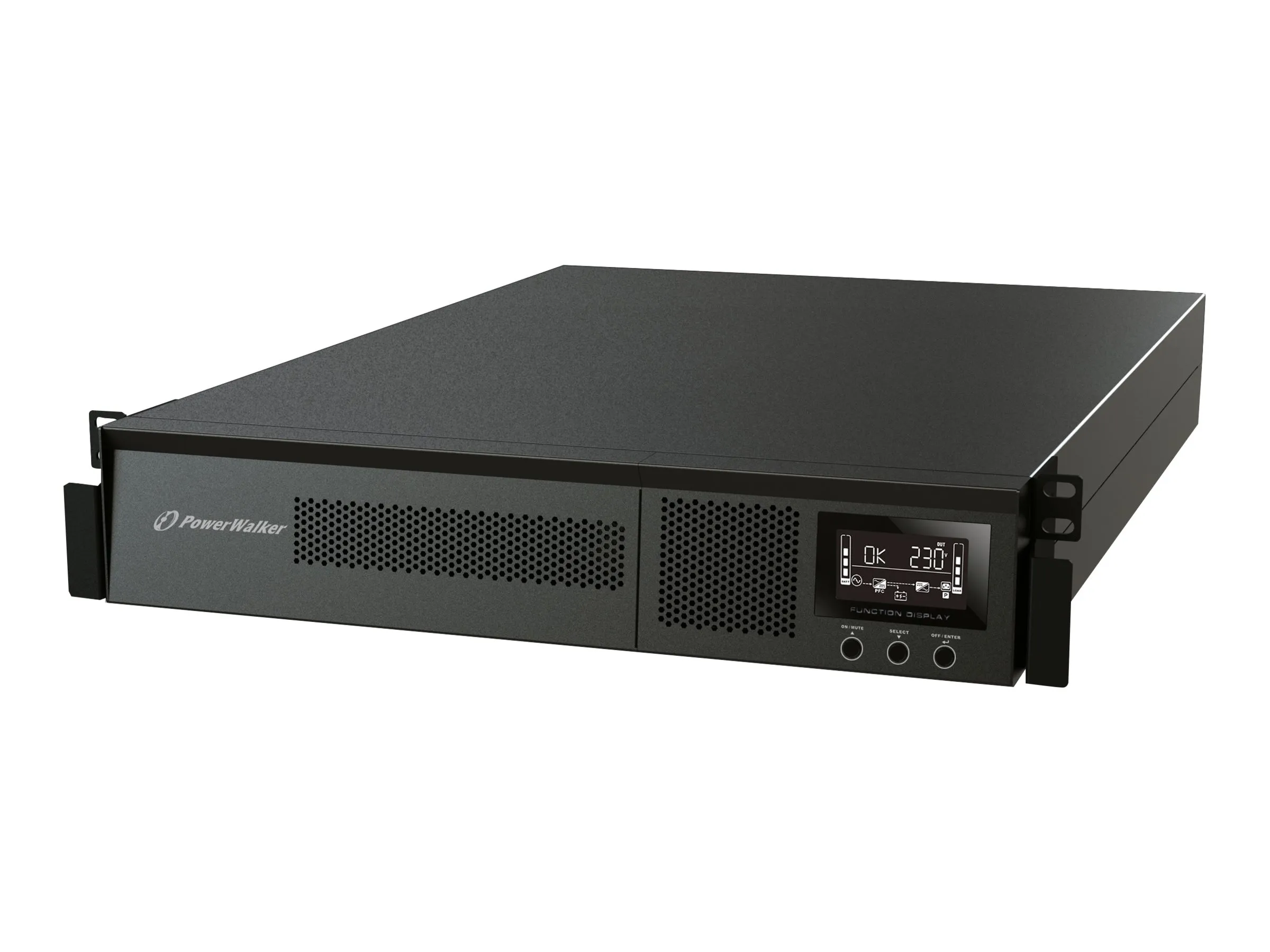 also-vfi-1500-rmg-pf1 POWERWALKER VFI 1500 RMG PF1 UPS ON-LINE 1500VA PF1.0 8X IEC OUT USB/RS-232 LCD RACK 19/TOWE