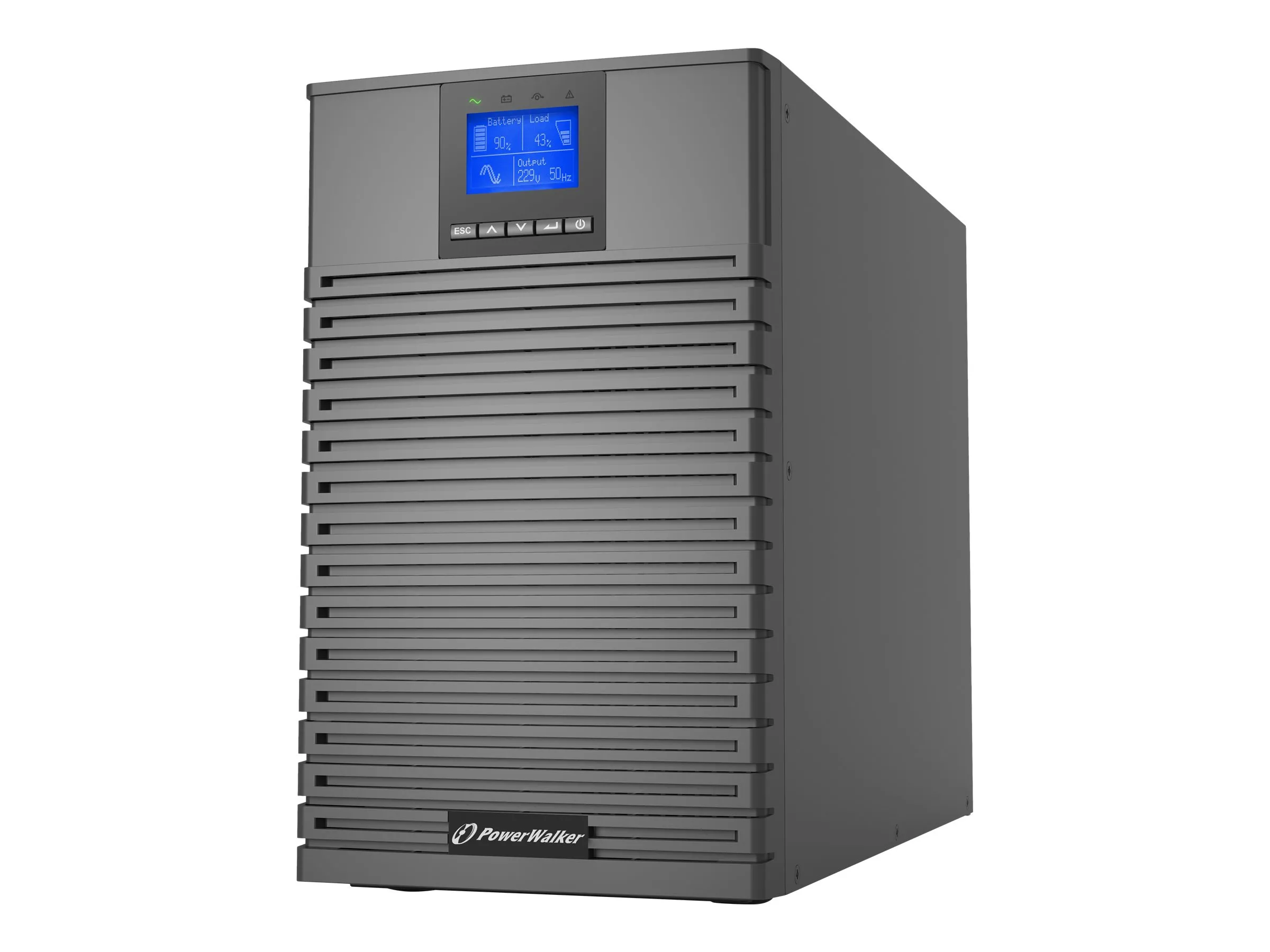 also-vfi-2000-ict-iot-pf1 POWERWALKER UPS On-Line VFI 2000 ICT IOT 1/1 phase 2000VA PF1 8x IEC C13 outlets C14 USB/RS232 EPO LCD
