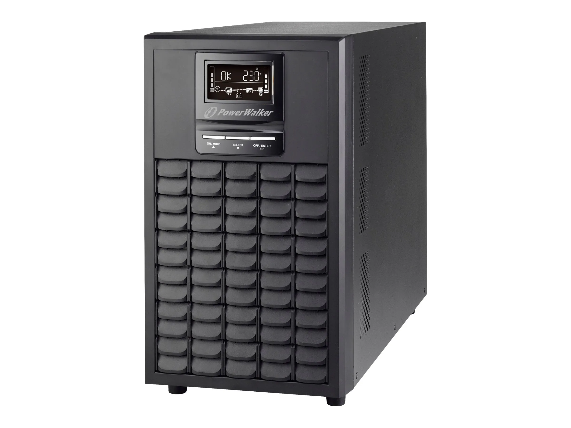 also-vfi-3000-cg-pf1 POWERWALKER VFI 3000 CG PF1 UPS On-Line 1/1 Phase 3000VA CG PF1 USB/RS-232 8x c13 1xC19 EPO LCD