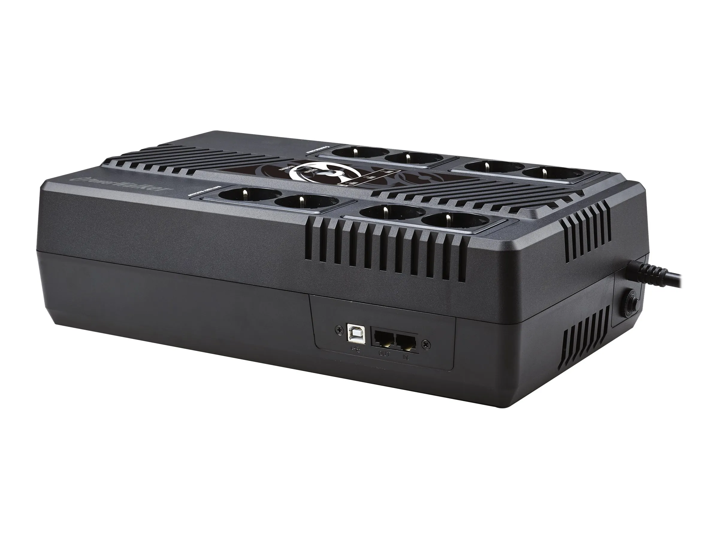 also-vi-1000-ms-fr POWERWALKER UPS Line-Interactive 100VA MS 8x FR RJ45 in/out USB HID USB charger