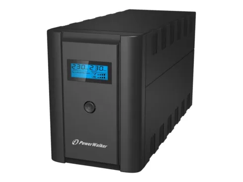 POWERWALKER VI 2200 SHL FR UPS Line-Interactive 2200VA 2x 230V EU 2x IEC C13 RJ11/RJ45 USB LCD